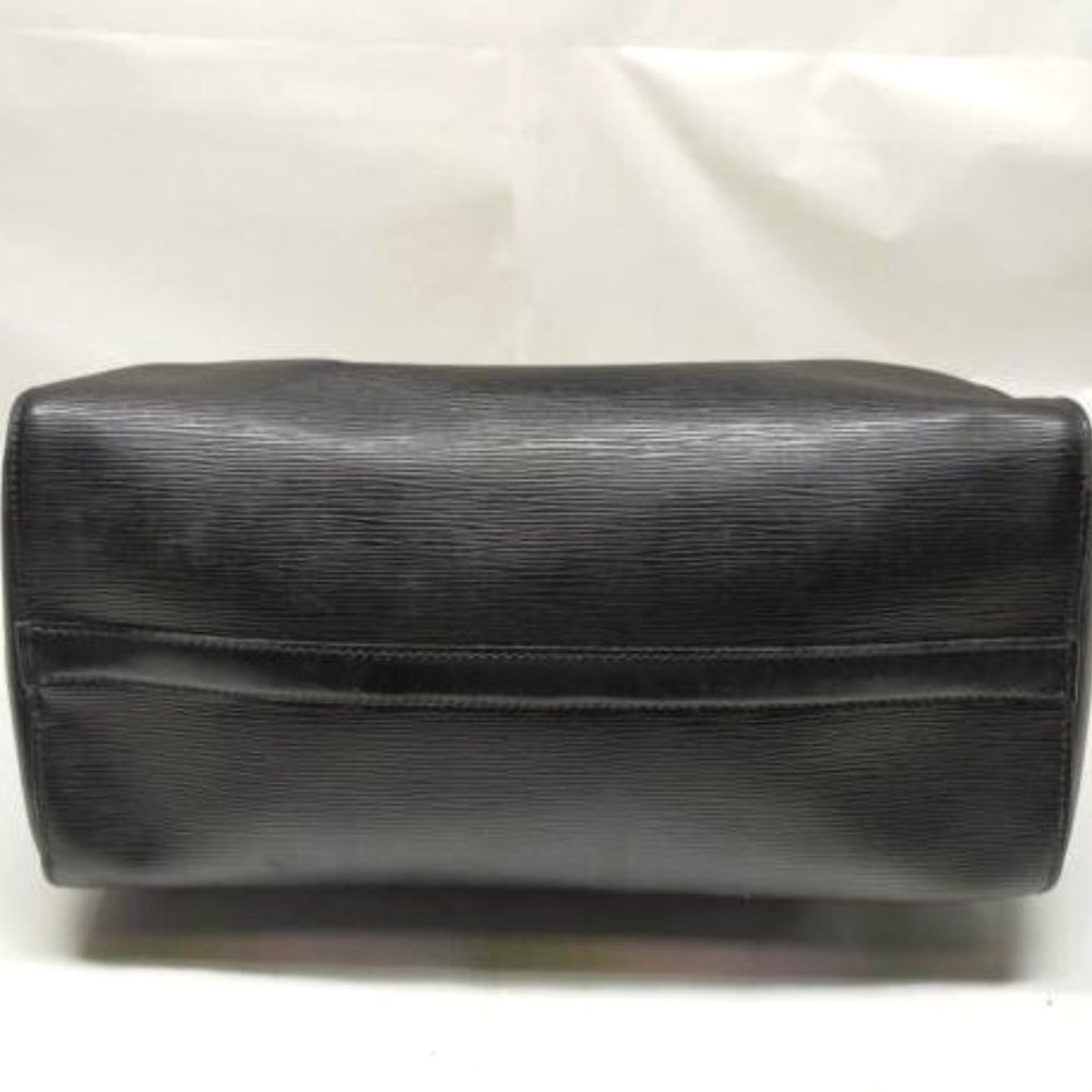 Vintage Louis Vuitton Epi Speedy 35 Black Leather Satchel Boston Bag Gold - Picture 9 of 16